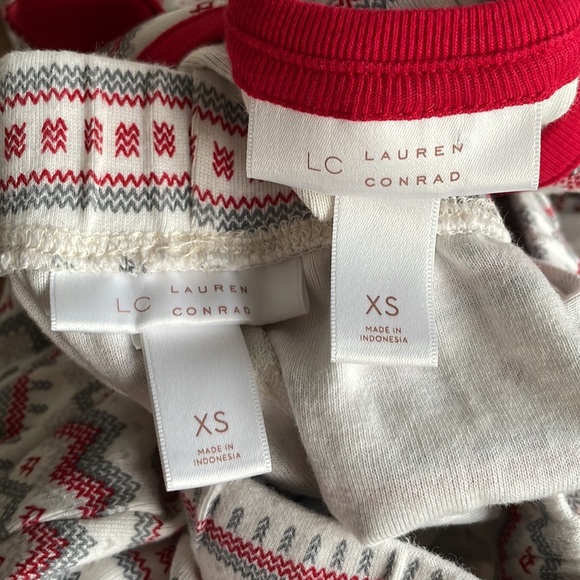 NWT- LC Lauren Conrad Holiday PJ Set - Picture 14 of 16